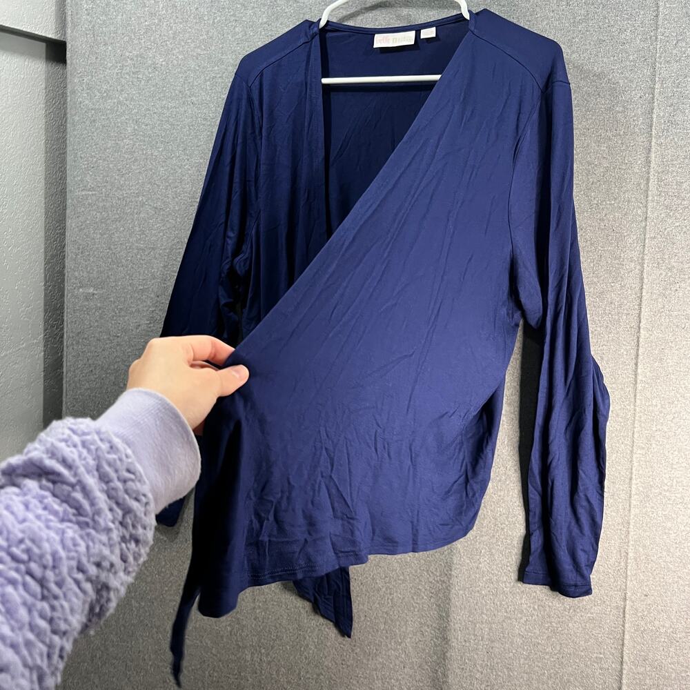 Belle by Kim Gravel Rayon Spandex Shrug Twilight, Large - Picture 5 of 10